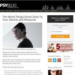 The Weird Things Stress Does To Your Desires and Pleasures
