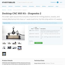 Desktop CNC Mill Kit - Shapeoko 2