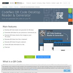 (1) Free QR code desktop decoder! Scan QR codes directly from screen onto your desktop