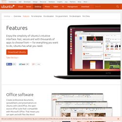 Ubuntu - Nouveautées