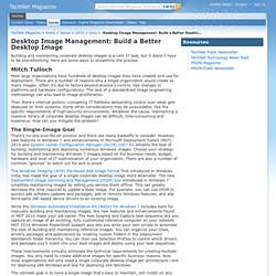 Desktop Image Management: Build a Better Desktop Image