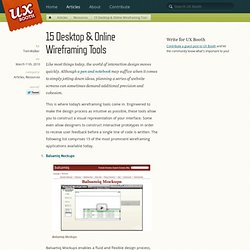 15 Desktop & Online Wireframing Tools