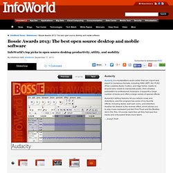 Bossie Awards 2013: The best open source desktop and mobile software