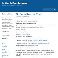 Le blog de Marie Desmares