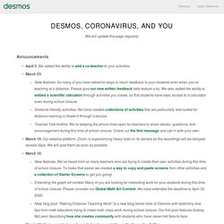 , Coronavirus, and You — Learn Desmos