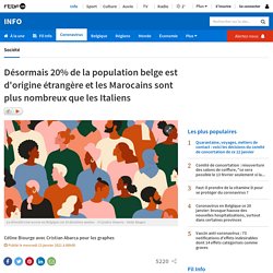 Désormais 20% de la population belge est d'origine étrangère et les Marocains sont plus nombreux que les Italiens