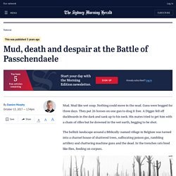 Mud, death and despair at the Battle of Passchendaele : SMH 13 October 2017