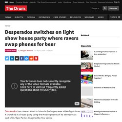 Desperados switches on light show house party where ravers swap phones for beer