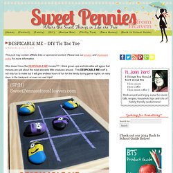 DESPICABLE ME Minion DIY Tic Tac Toe Board Game