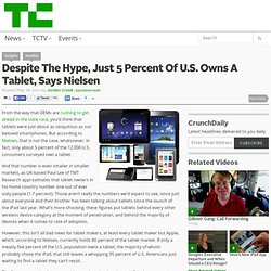 Despite The Hype, Just 5 Percent Of U.S. Owns A Tablet, Says Nielsen