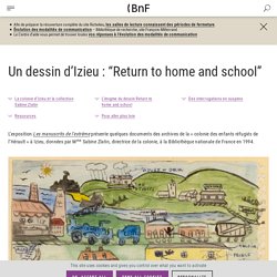 Un dessin d’Izieu : “Return to home and school”
