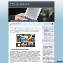 La bande dessinée et l’édition numérique « Gutenberg passe à l'octet