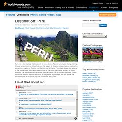 Peru Itinerary: Gringo Trail - World Nomads Adventures