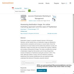 Assessing destination image: An online marketing approach and the case of TripAdvisor