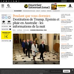 Destitution de Trump, Epstein et pluie en Australie : les informations de la nuit
