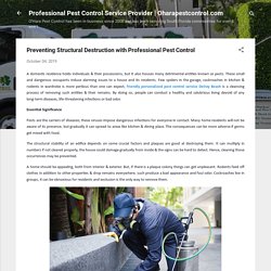 Preventing Structural Destruction with Pest Control Professionals