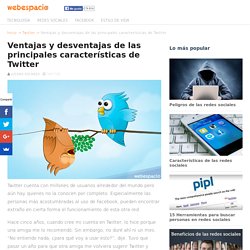 Ventajas y desventajas de las principales características de Twitter