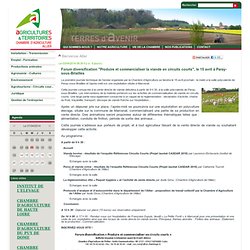 CHAMBRE D AGRICULTURE DE L ALLIER 03/04/14 Forum diversification "Produire et commercialiser la viande en circuits courts", le 1