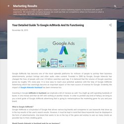 Your Detailed Guide To Google AdWords And Its Functioning