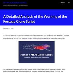 A Detailed Analysis of the Working of the Forsage Clone Script