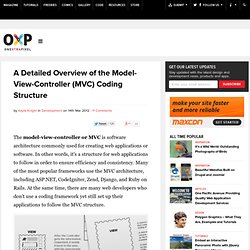 A Detailed Overview of the Model-View-Controller (MVC) Coding Structure