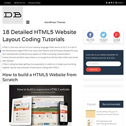 18 Detailed HTML5 Website Layout Coding Tutorials