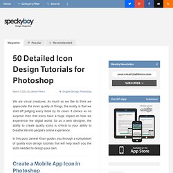 50 Detailed Icon Design Tutorials for Photoshop