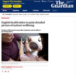 English health index to paint detailed picture of nation’s wellbeing