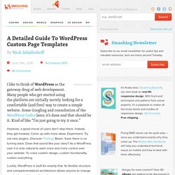 A Detailed Guide To WordPress Custom Page Templates