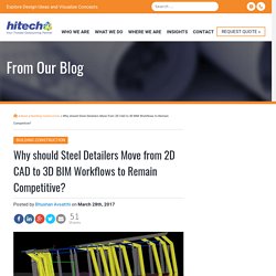 Why should Steel Detailers Move from 2D CAD to 3D BIM Workflows to Remain Competitive?