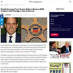 Revealed: Hunter Biden's Bizarre 2018 Incident with Handgun, Secret Service