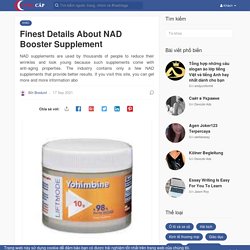 Finest Details About NAD Booster Supplement
