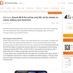 Xiaomi Mi 9 Pro will be only 5G: all the details on colors, battery and memories