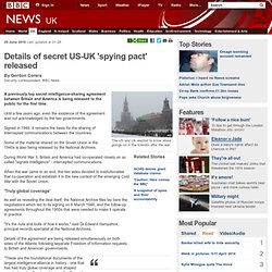 Details of secret US-UK &#039;spying pact&#039; released