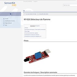 KY-026 Détecteur de flamme — SensorKit X40 Wiki