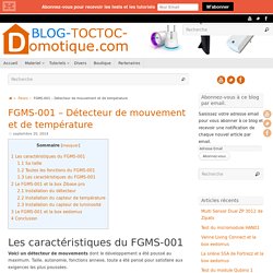 FGMS-001 Détecteur de présence et de température
