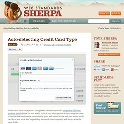 Auto-detecting Credit Card Type