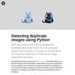 Detecting duplicate images using Python - The Iconfinder Blog