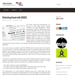 Detecting Fraud with OSSEC