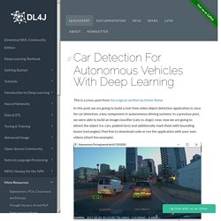 Car Detection For Autonomous Vehicles With Deep Learning