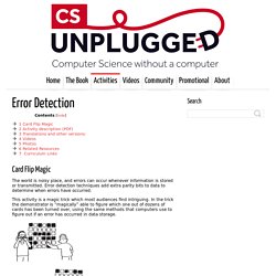 Error Detection ← Computer Science Unplugged