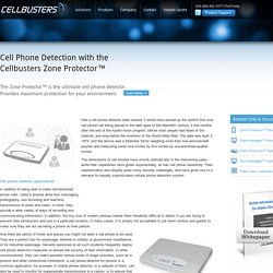 Cell Phone Detection with the Cellbusters Zone Protector