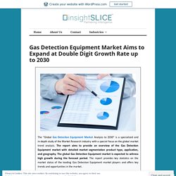 Gas Detection Equipment Market Aims to Expand at Double Digit Growth Rate up to 2030