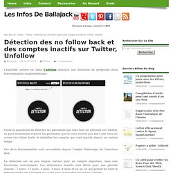Détection des no follow back et des comptes inactifs sur Twitter, Unfollow