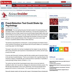 Fraud-Detection Tool Could Shake Up Psychology