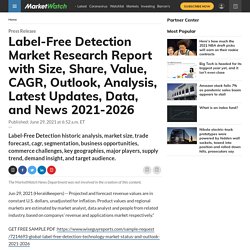 Label-Free Detection Market Research Report with Size, Share, Value, CAGR, Outlook, Analysis, Latest Updates, Data, and News 2021-2026