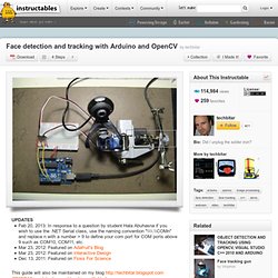 Face detection and tracking with Arduino and OpenCV