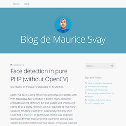 Face detection in pure PHP