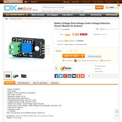 Battery Voltage Over-Voltage Under-Voltage Detection Sensor Module for Arduino - Worldwide Free Shipping