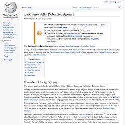 Baldwin–Felts Detective Agency